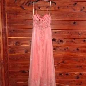 Stacy Sklar Coral Satin Dress